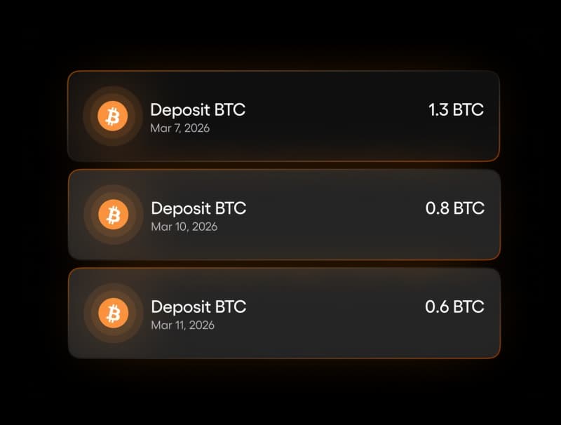 Deposit BTC transactions