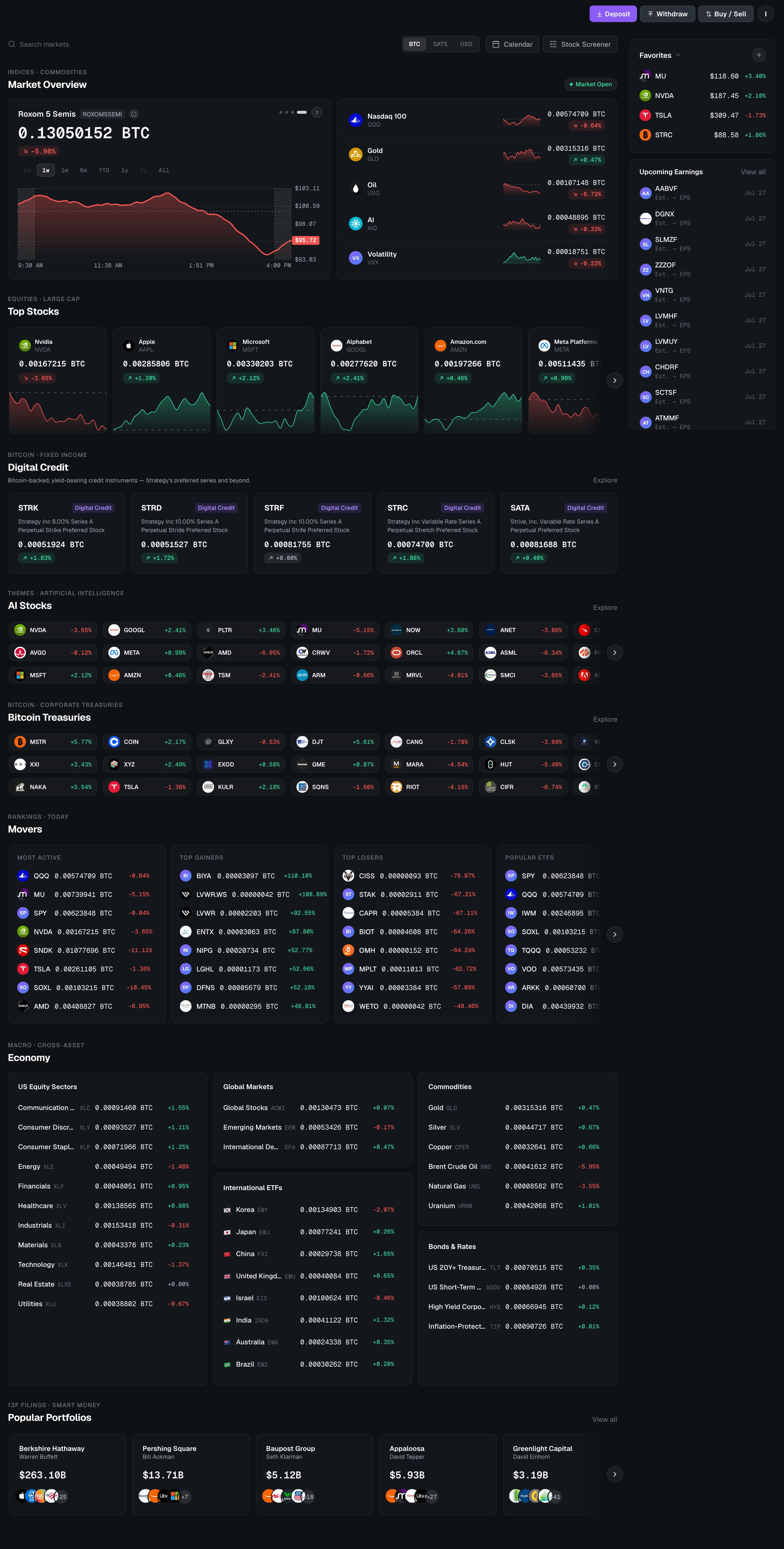 Roxom Terminal — market overview